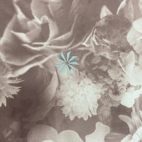 Athleta Elation Printed Tight Antionette Velvety S Rose Floral Print Feminine - Picture 12 of 16